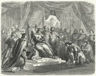 Malcolm IV. von Schottland huldigt Heinrich II. von England in Chester
