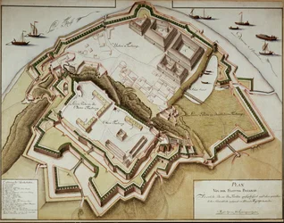 Karte der Festung Belgrad nach ihrer Eroberung durch Feldmarschall Gideon Freiherr von Laudon