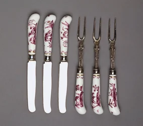 Meissener Messer- und Gabelgriffe, ca. 1735