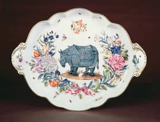 Meissen-Ständer für das Mittelstück aus dem Northumberland-Service, um 1745