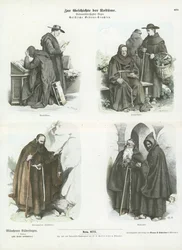 Männerkostüme christlicher Ordensgemeinschaften