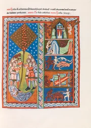 Miniatur aus Liber Scivias von Hildegard von Bingen, ca. 1175 (Faksimile)