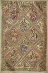 Ms. Czart. 1207 IV, fol.9v Das Leben Christi nach Matthäus, aus dem Evangeliarium der Kathedrale von Plock ca. 1075