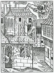 Von Prahlerei oder Vertrauen in das Glück, Illustration aus Alexander Barclays englischer Übersetzung von 