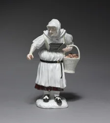 Bäuerin, Hersteller Meissener Porzellanmanufaktur, Deutschland, modelliert von Johann Joachim Kändler