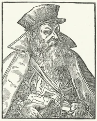 Philipp Nicodemus Frischlin, deutscher Dramatiker (Stich)