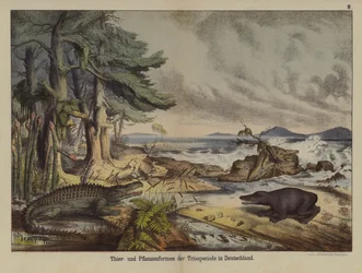 Pflanzen und Tiere der Triaszeit in Deutschland