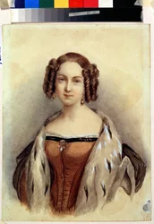 Porträt der Prinzessin Marie von Hessen und am Rhein, zukünftige Kaiserin von Russland