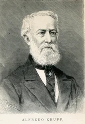 Porträt von Alfred KRUPP (1812-1887), deutscher Stahlindustrieller