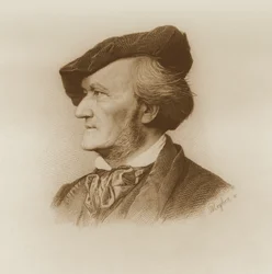 Porträt von Richard Wagner, graviert von Robert Reyher