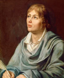 Porträt des österreichischen Komponisten Wolfgang Amadeus Mozart