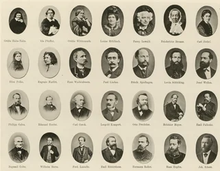 Porträts berühmter Deutscher aus Ritter vom Deutschen Geiste