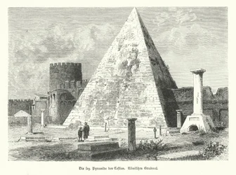 Pyramide des Cestius, Grabmal des Gaius Cestius, Rom, erbaut um 12 v. Chr.