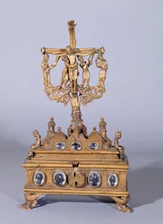 Reliquiar oder Chasse, Rhenische Schule Stil