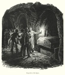 Serapeum von Saqqara, Grab der heiligen Apis-Stiere, die im alten Ägypten verehrt wurden