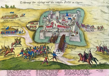 Belagerung der Burg von Tata im Jahr 1597