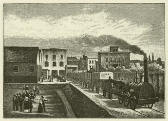 Bahnhof der Berlin-Potsdamer Eisenbahn in Berlin