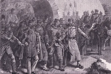 Die französische Armee verlässt Metz, Cassells Geschichte des Krieges zwischen Frankreich und Deutschland