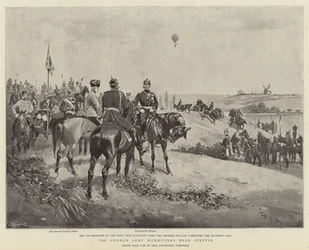 Die deutschen Armeemanöver bei Stettin