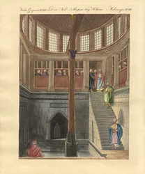 Der Nilometer auf der Insel Rawda bei Kairo