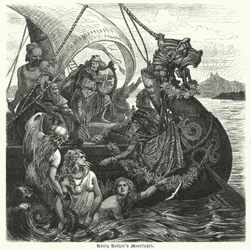 Die Seereise von König Rother (Gravur)