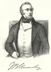 Thomas Babington Macaulay, britischer Historiker und Schriftsteller (Stich)