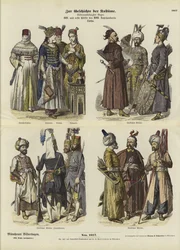 Türkische Kostüme, 17. und erste Hälfte des 18. Jahrhunderts