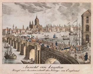 Ansicht von London, aus Neuruppiner Bilderbogen, 1830