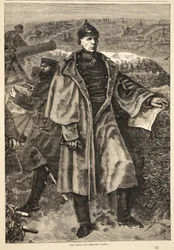 Von Moltke vor Paris, November 1870, Illustration aus Cassells Geschichte des Krieges zwischen Frankreich und Deutschland, 1870-1871