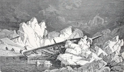 Wrack der Hansa, London, 1874