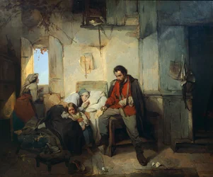 Die Rückkehr des verwundeten Soldaten