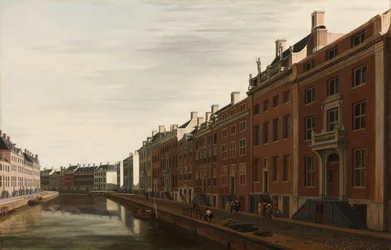 Die Goldene Biegung im Herengracht in Amsterdam von Westen