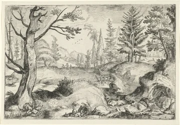 Landschaft mit Bach