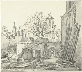 Der Abriss des West-Indischen Hauses in Amsterdam