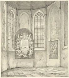 Grab von Anthony Pieterson in der Kirche zu Monster