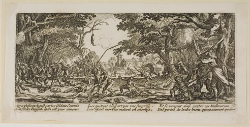 Die Bauern rächen sich, Platte siebzehn aus Die großen Leiden des Krieges