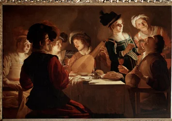 Abendessen mit Lautenspieler
