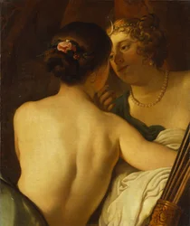 Jupiter in der Gestalt von Diana verführt Callisto