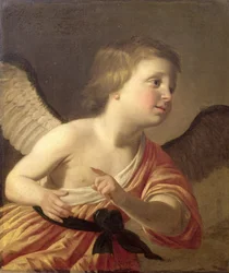 Porträt des jungen Prinzen Maurice von Böhmen (1620-53) als Amor