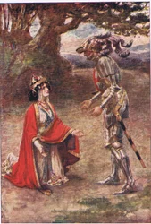 Der Rote Kreuzritter war völlig überwältigt, Geschichten aus der Faerie Queen, veröffentlicht von George Harrap and Company