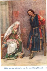 Philip erfuhr nun, dass er der Sohn von König Richard war, Illustration aus 