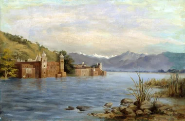 Der Ganges bei Hardwar, 1888