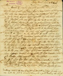 Brief unterzeichnet Gertrude Joan Senf, Rocky Mount, an Thomas Jefferson, 11. September 1806