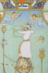 Detail aus Allegorisches Porträt von Jahangir