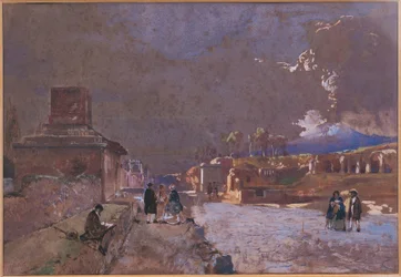 Die Straße der Gräber in Pompeji