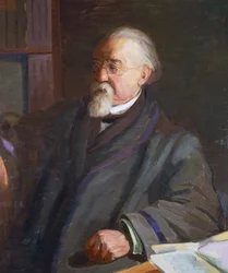 Porträt von Cesare Lombroso (1835-1909), italienischer Anthropologe und Kriminologe, von Giacomo Grosso (1860-1938)