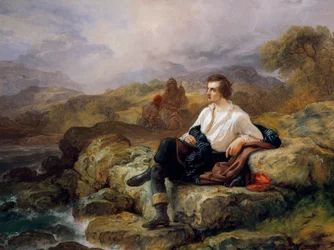 Lord Byron am Ufer des Hellenischen Meeres (Giacomo Trecourt)