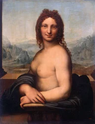 „Porträt einer nackten Frau“ (Mona Vanna oder Monna), Gemälde von Gian Giacomo Caprotti (Salai) (1480-1524), Staatliche Eremitage, Sankt Petersburg
