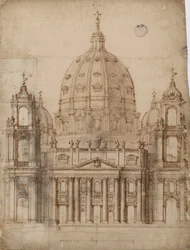 Alternativer Vorschlag für die Fassade der Basilika St. Peter im Vatikan