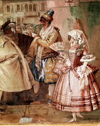 Venezianische Masken (Detail)